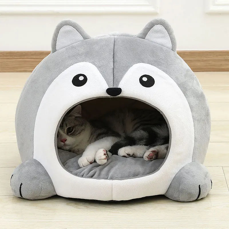 Soft Plush Cat Sofa Bed