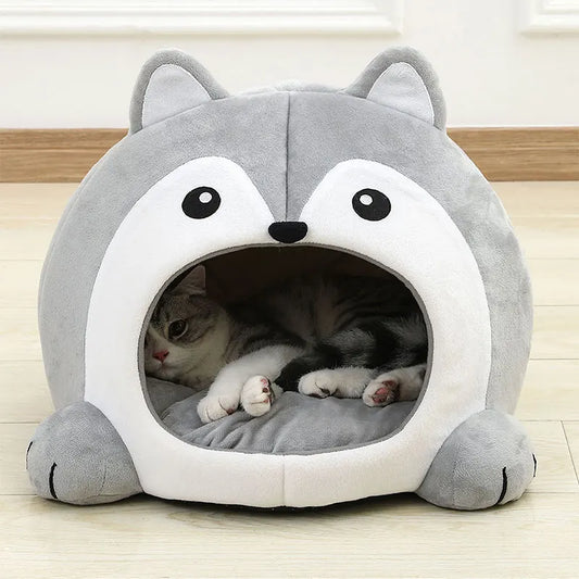 Soft Plush Cat Sofa Bed