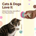Electric Cat Wand Toy for Indoor Cats - Interactive Automatic Retractable Cat Teaser with Plush Ball, Durable String Launcher for Kittens and Adult Cats, Enrichment Exercise Feline Toys (Pink)，Cat Wand Toy，Interactive Cat Toy，Indoor Cats