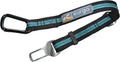 Direct to Seatbelt Tether - Easy-Use Dog Car Harness Clip - Adjustable Ride Strap - Universal Fit for Most Vehicles - All Steel Hardware - Backseat Restraint - Coastal Blue