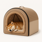 Classic Fabric Tent Dog Bed for Small Dogs