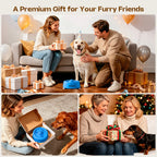 Normon Slow Feeder Dog Bowl with Suction Base, No-Spill Dog Lick Bowl for Bone Broth, Yogurt & Liquid Treats, Rolling Ball Pet Feeding Bowl for Puppies, Small Medium Large Dogs
