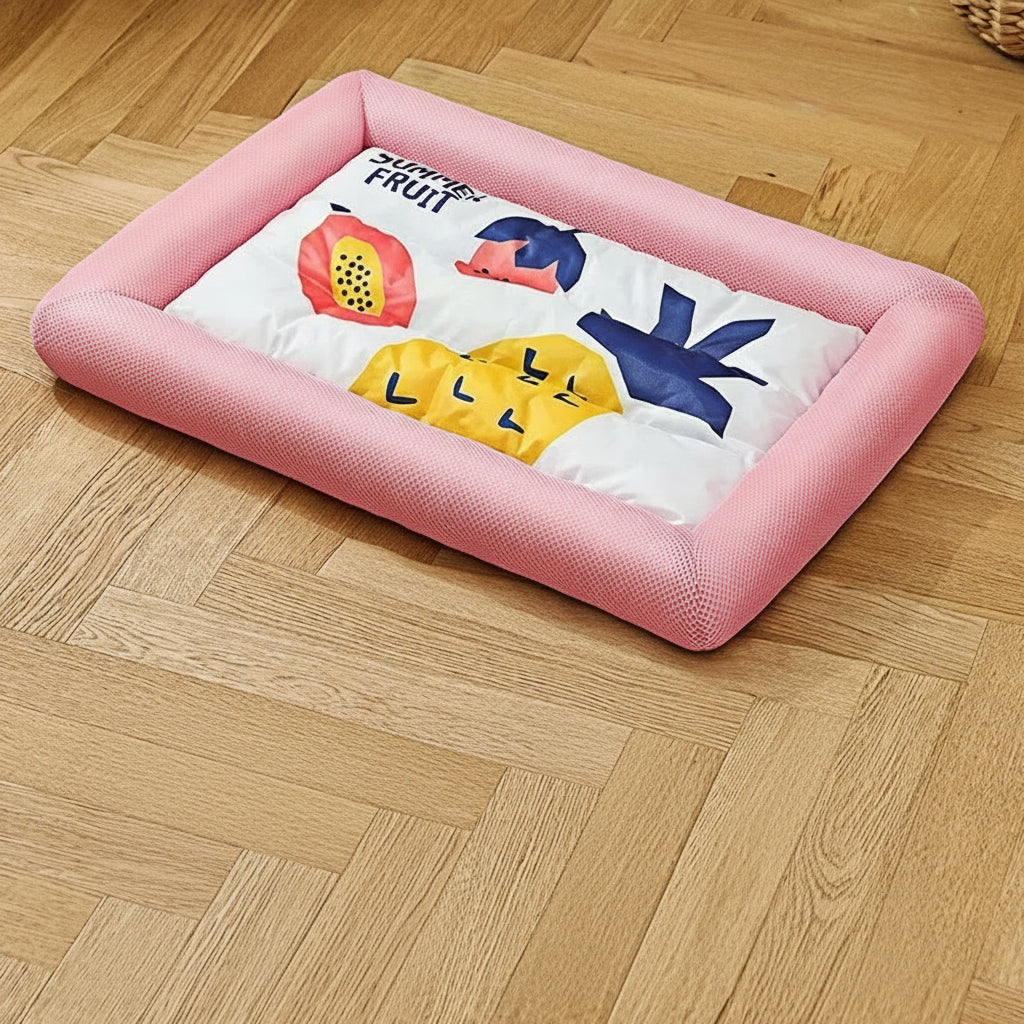Summer Cooling Pet Cat Bed Cushion Ice Pad Dog Sleeping Square Mat for Puppy Dogs Cats Pet Kennel Top Quality Cool Cold