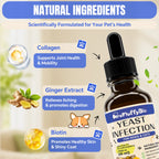 Dog Ear & Skin Relief Drops, Yeast Infection Treatment for Dogs – 60Ml | Soothes Itching, Supports Healthy Ears & Skin, Allergy Relief for Puppies & Dogs