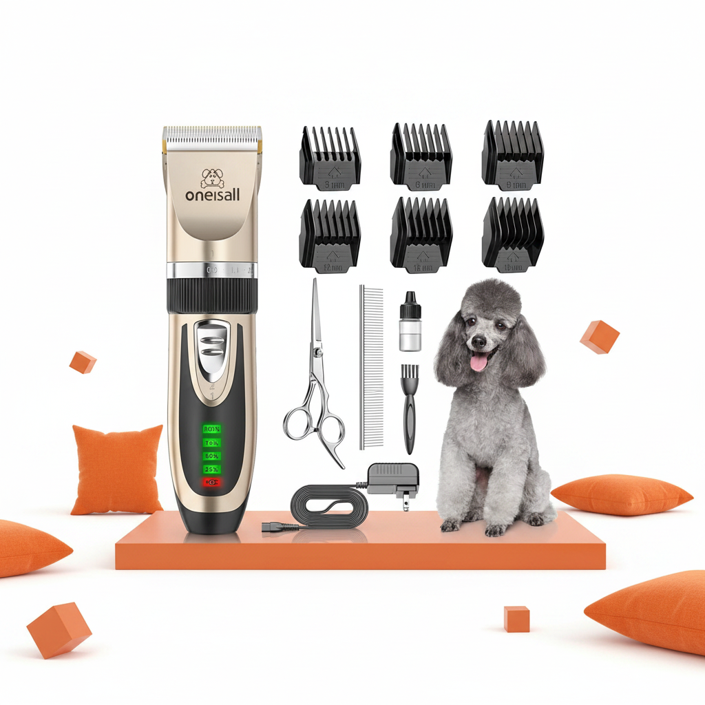 Cordless Low-Noise Dog & Cat Clipper