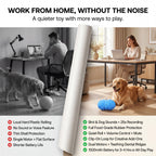 Smartwell Smart Interactive Dog Toy Motion Activated Moving Ball with 25 Second Voice Recording Quiet Mode for Small and Medium Dogs Indoor Play