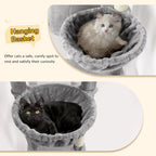 DESKAT 78 Inch Heavy-Duty Cat Tree Tower for Large Cats, Sturdy Multi-Level Cat Furniture with Condos & Scratching Posts