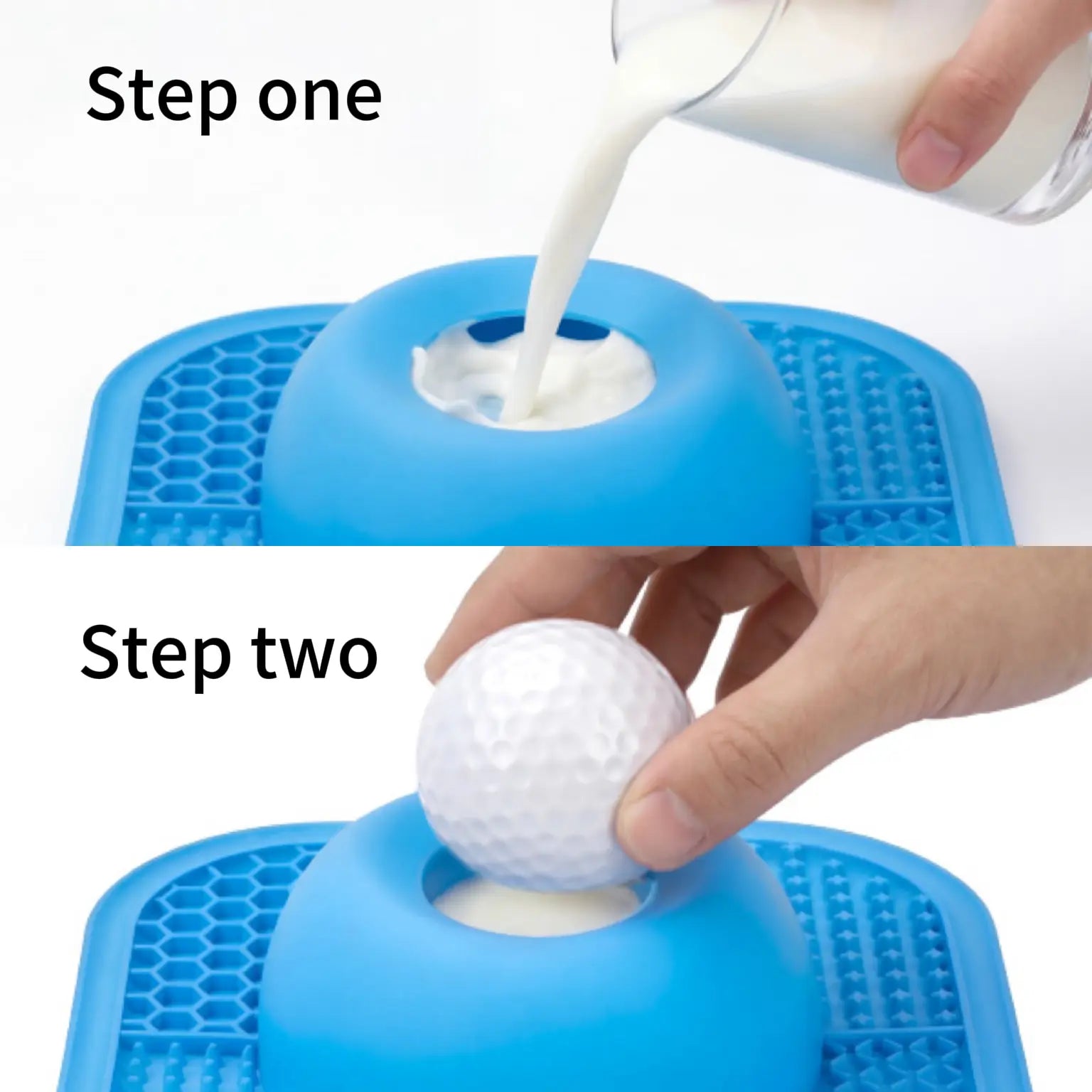 Slow Feeder Dog Bowl & Lick Mat for Liquid and Thick Treats, Anti-Slip Interactive Rolling Ball Lick Bowl, 5/6 Cup Feeder for Bone Broth, Yogurt and Supplements, Post-Op Recovery & Enrichment Toy for Dogs and Cats, Pet Stuff Dog Accessories
