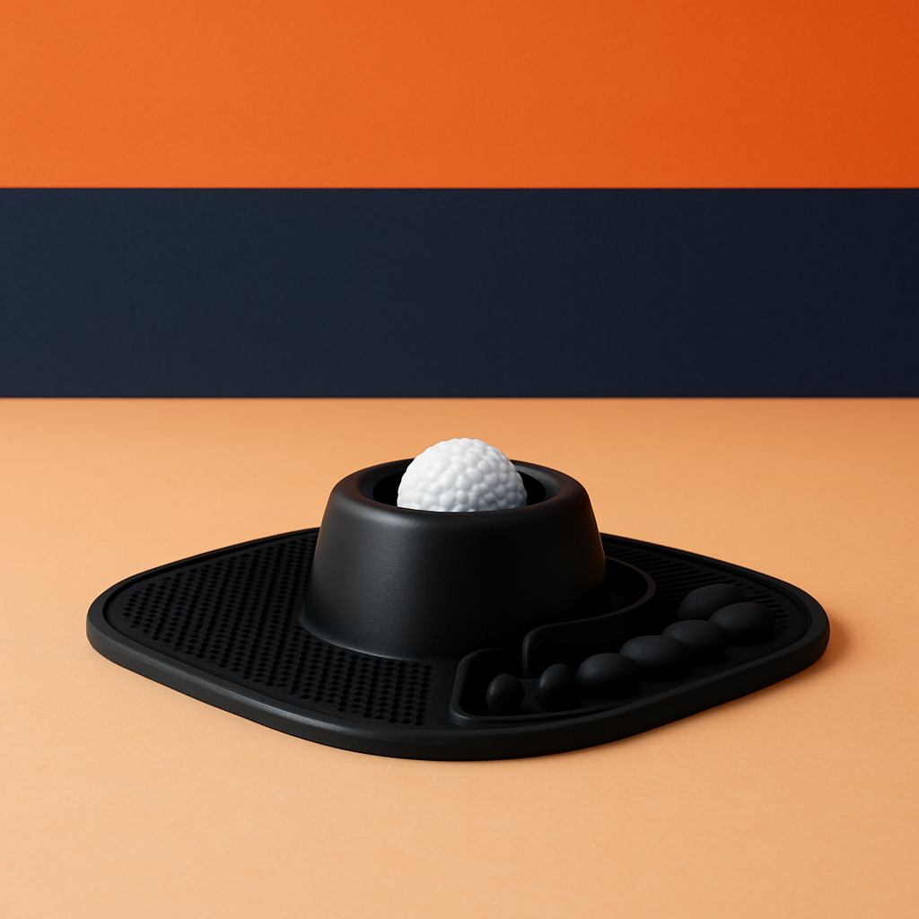 Pawlove 3/4 Cup Anti-Slip Slow Feeder Bowl with Rolling Lick Ball