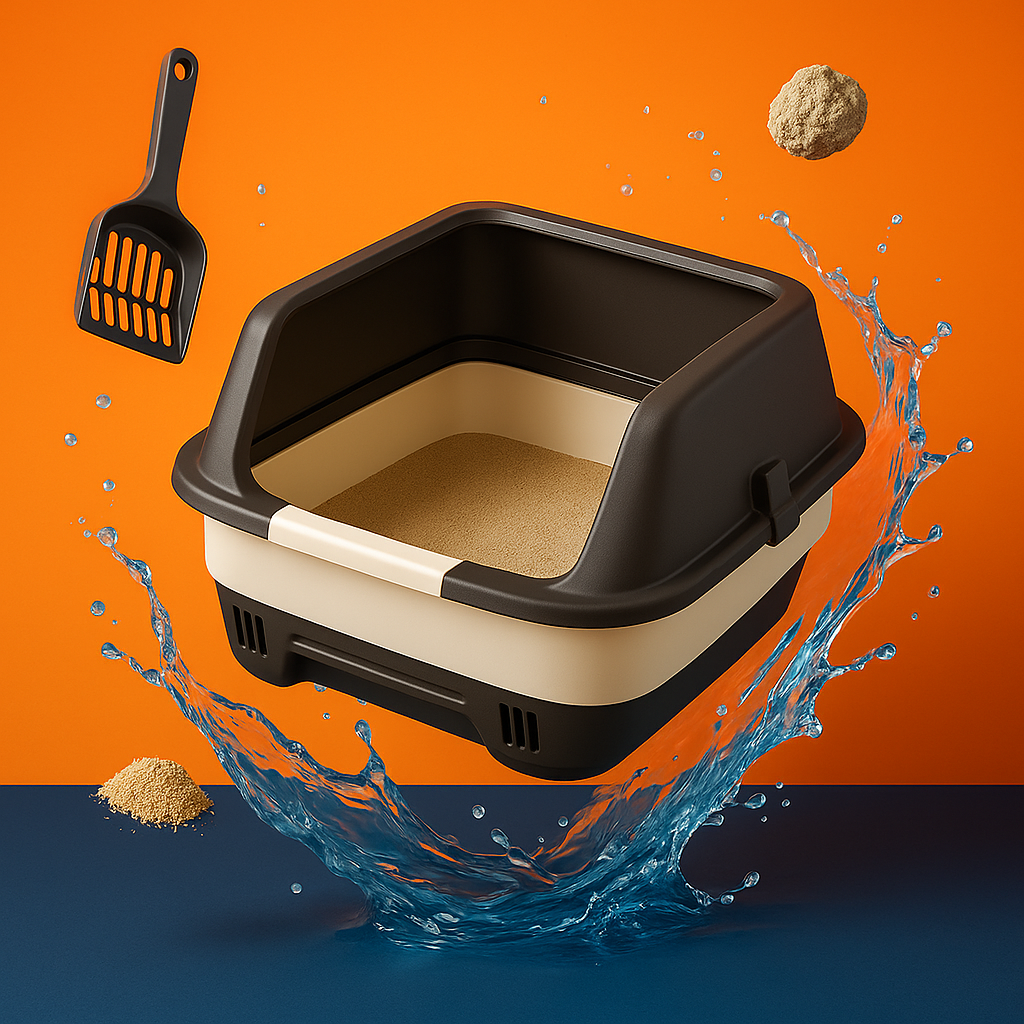 Cateco Odour-Eliminating Litter Box Starter Kit Fresh & Clean
