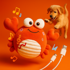 GUKCO Crab Interactive Dog Toy with Music Voice Record Modes