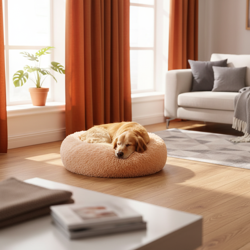 Round Fleece Pet Bed