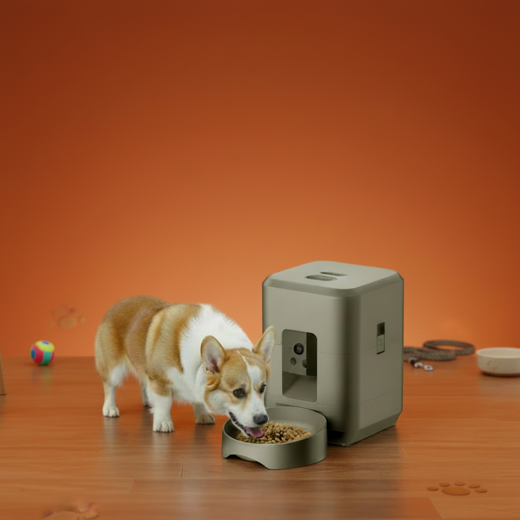 Smart Automatic Pet Feeder - Accessoires en fond