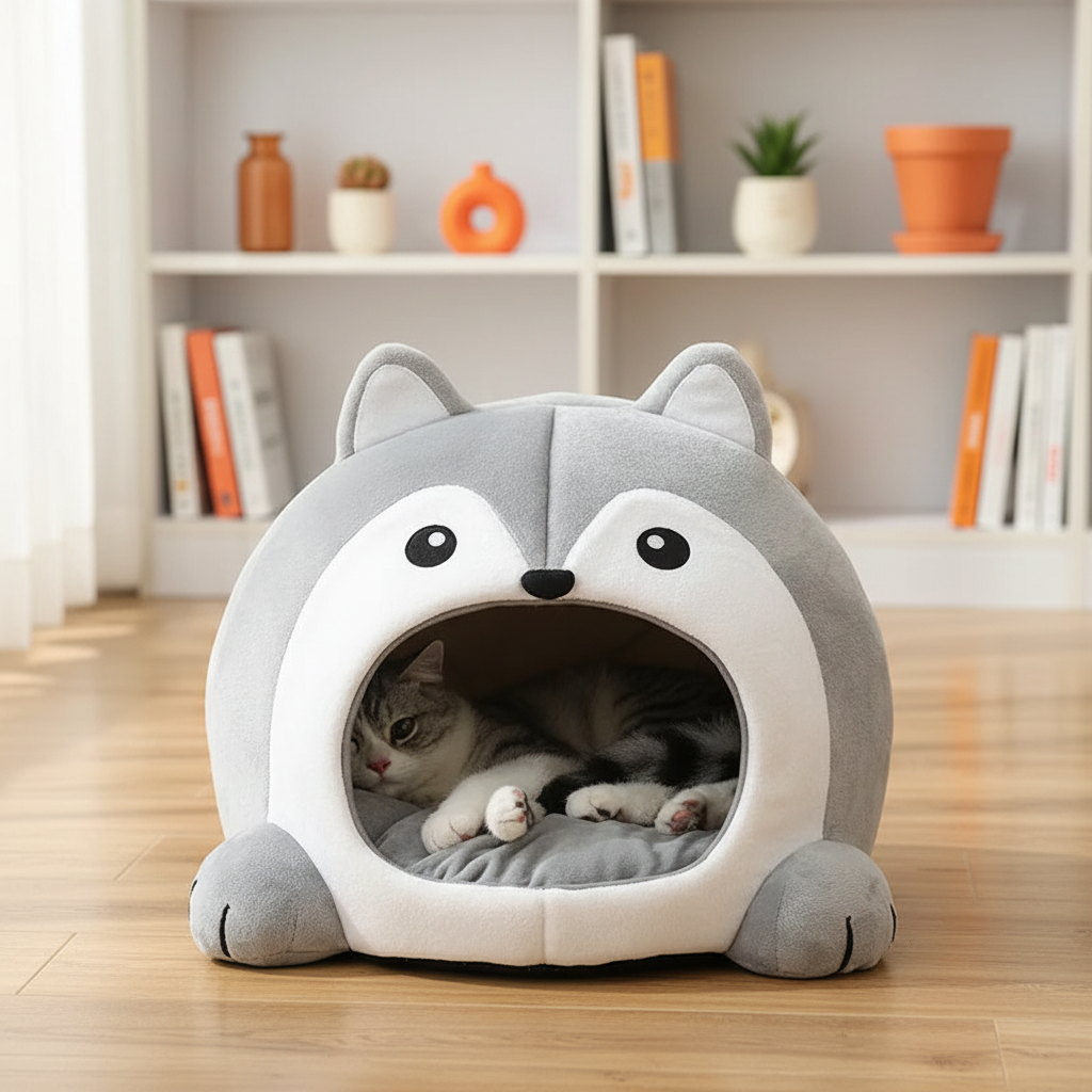 Soft Plush Cat Sofa
